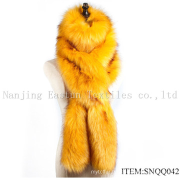 Faux Raccoon and Fox Fur Scarf Snqq042